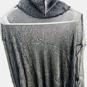 Men's Black Glitter Club Long Sleeve Shirt Size 4X Large New with Tags